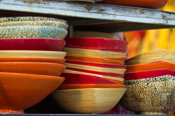 Vietnam\\\'s traditional souvenirs are sold in shop at Hanoi\\\'s Old Quarter ( Pho Co Hanoi), Vietnam