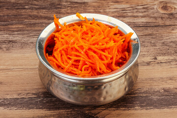 Korean carrot in the bowl