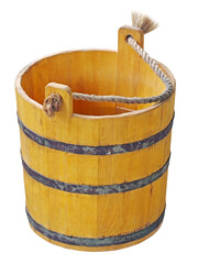 Traditional wooden bucket