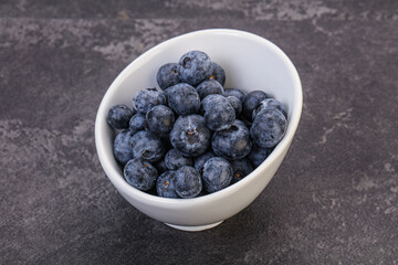 Sweet fresh juicy blueberries heap