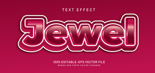 jewel text effect editable vector file text design vector