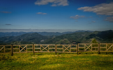 Fototapeta na wymiar View of the Carpathians