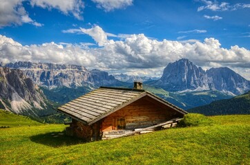 Fototapeta na wymiar Alps Dolomites / Seceda