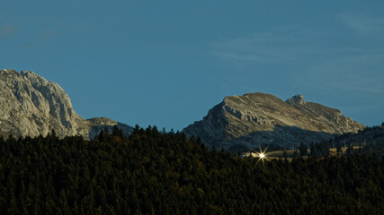 La station de Villard De Lans Corrençon  en Isère dans le Vercos, ayant accueilli le 15 septembre une arrivée d'étape du tour de france