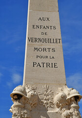 Vernouillet; France - may 8 2020 : war memorial