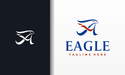 letter A eagle logo