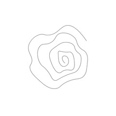 Rose flower icon vector illustration