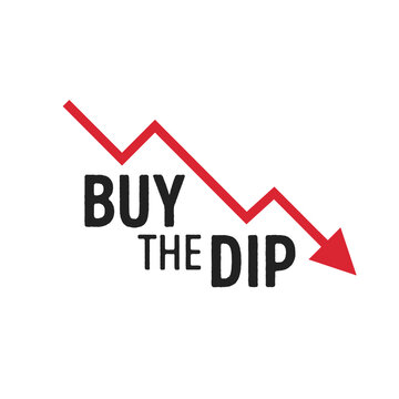 Buy The Dip, Economics, Stock Market, Stock Exchange, Vector Illustration Background