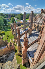 St Mary's Abbey -  ruined monastery of the Cistercian order in Melrose