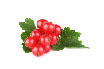 Currant berries isolated on white background