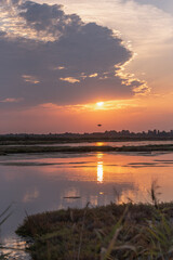 Lagoon in Rovigo near venice 
