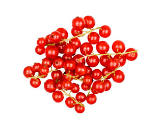 Currant berries isolated on white background