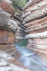 Italy canyon in Vittorio veneto near Belluno, Brenta de l’art