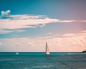 Fototapeta premium sailboat on the sea