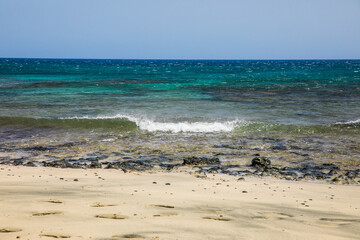 waves on the beach