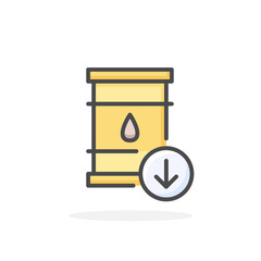 Oil crash icon in filled outline style.