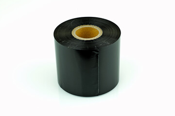 Ribbon, thermal transfer dye tape. A tape necessary for applying information to paper labels, textile tapes, and other media.