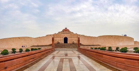 December 15.2019. The ambedkar memorial park of lucknow. It is a massive area of stonework in the city of lucknow and a popular tourist attraction.