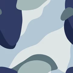 Printed kitchen splashbacks Organic shapes Abstract seamless vector pattern