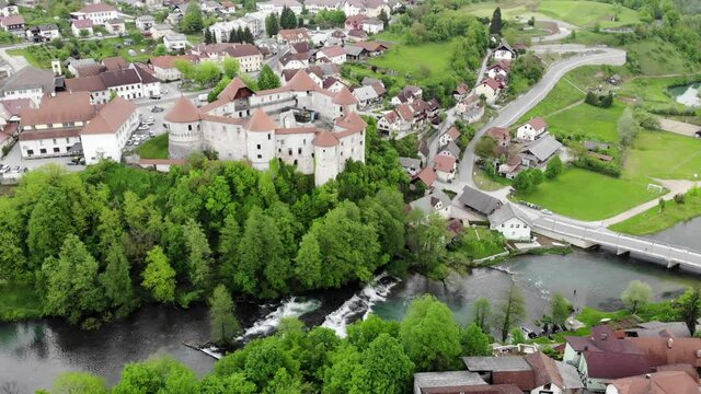 Žužemberk castle in Slovenia. Shot 1