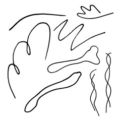 Elements for design. Lines, Hatch, Design, Swirl, Object