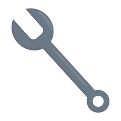 Wrench illustration for repair and home renovation theme.