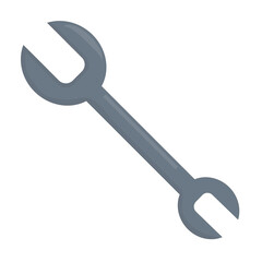 Wrench illustration for repair and home renovation theme.