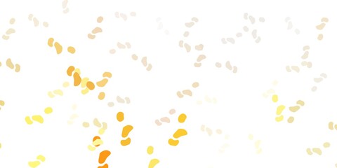 Light orange vector background with random forms.