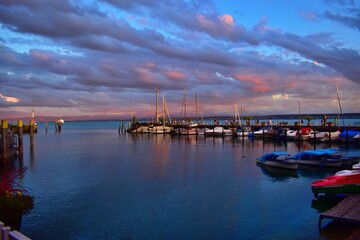 boats in the harbor