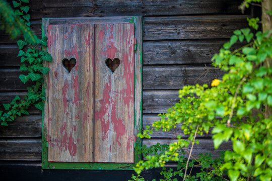 old wooden door