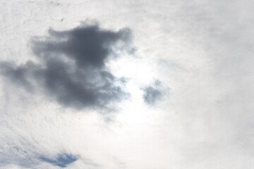 Cloudy sky.
