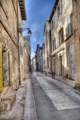 Fototapeta na wymiar Historical street in Arles, France