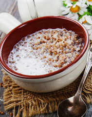 Buckwheat porridge with milk