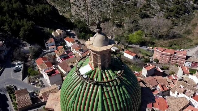 Middle Ages towerin Jerica village, Spain