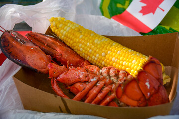 ロブスターランチ　　　バンク－バ－　ブリティッシュコロンビア　カナダ
