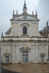 Fototapeta na wymiar Besançon, France - 08 29 2020: Saint-Maurice Church of Besançon 