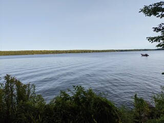boat on the lake