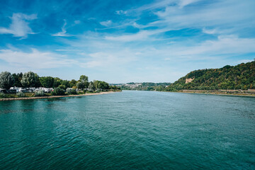 stunning view over Koblenz, Germany