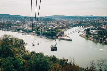 stunning view over Koblenz, Germany