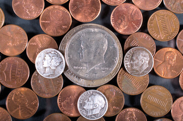 money US old  coins