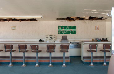 abandoned diner