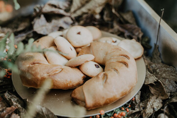 Autumn bakery products concept
