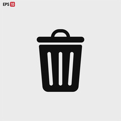Trash can icon vector eps 10