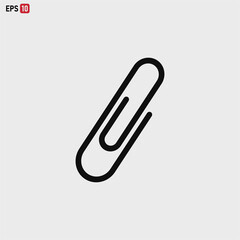 Paper Clip icon vector . Paperclip sign