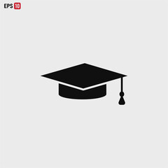 graduation icon vector . Education sign