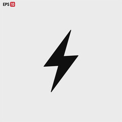 Flash icon vector . lightning sign