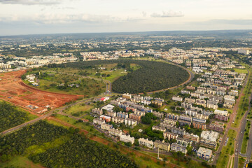 Aerial view of Brasilia's Southeast neighborhood.