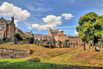 Obraz premium Jedburgh Abbey, a ruined Augustinian abbey which situated in the town of Jedburgh, Scotland