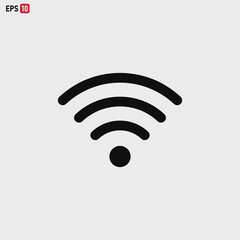 Wifi icon vector . Wireless sign