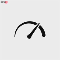 Speedometer icon vector . Speed sign